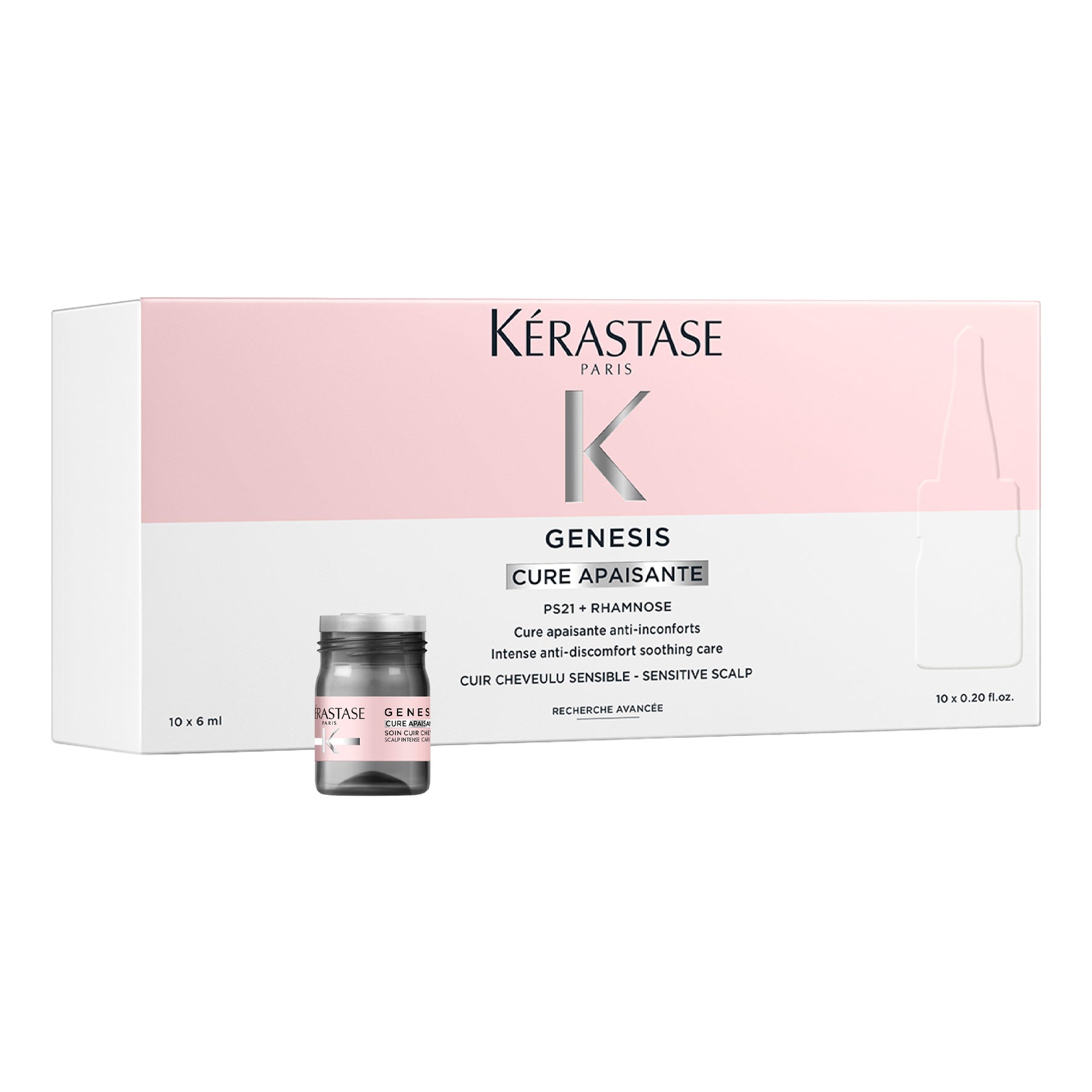Genesis Ampoules Cure Apaisante  10x6ml <br>  אמפולות ג'נסיס לקרקפת רגישה