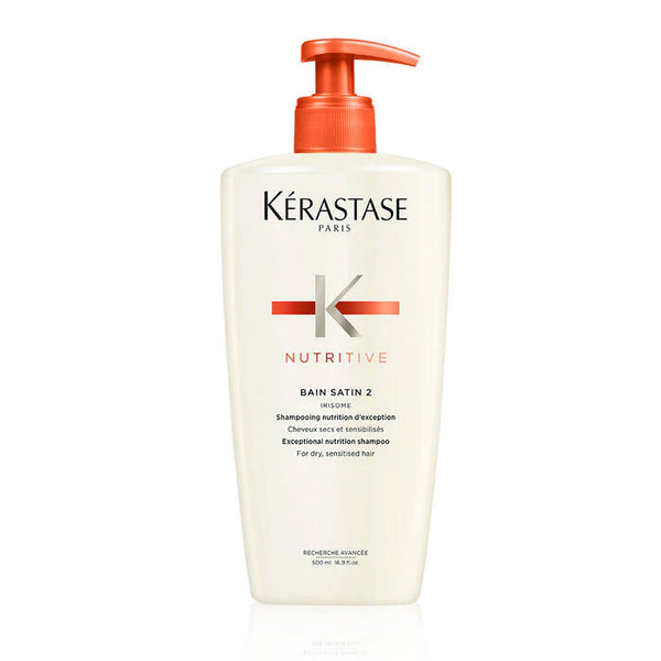 אמבט חפיפה לשיער רגיש ויבש  <br>  BAIN SATIN 2 500ml