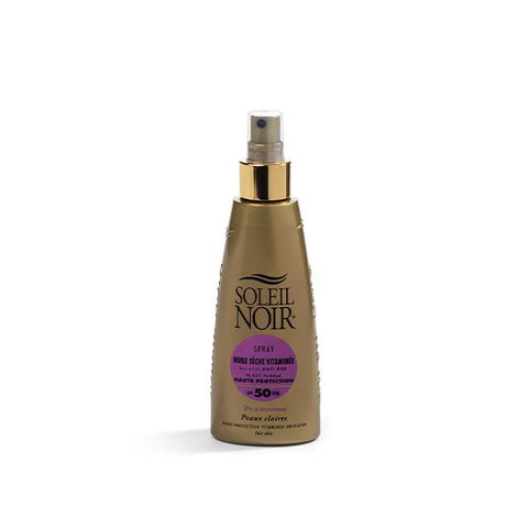 ספריי שמן יבש - 50 SPF - הגנה גבוהה 150 מ"ל <br>Spray Huile Seche Vitaminee - 50 SPF - Haute Protection | Dry oil spray - 50 SPF - high protection
